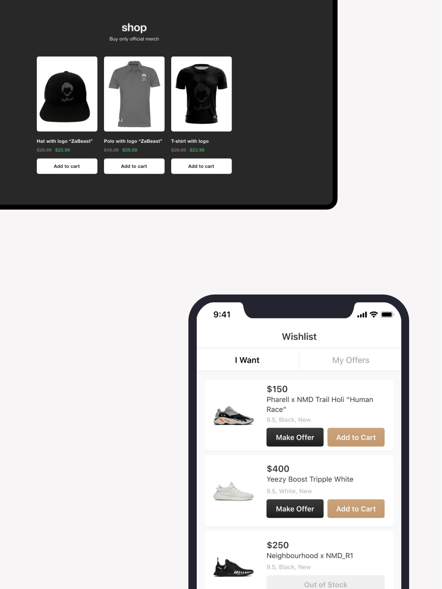 Web & Mobile eCommerce apps