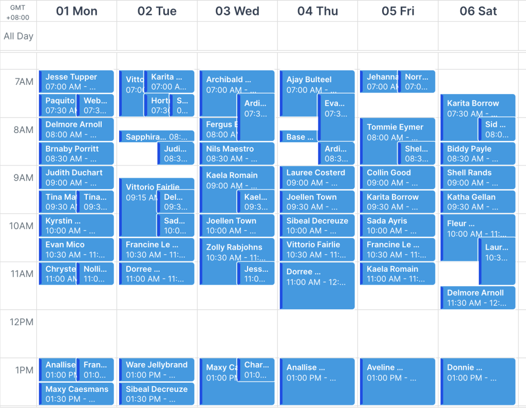 fully booked online calendar appointments meetings